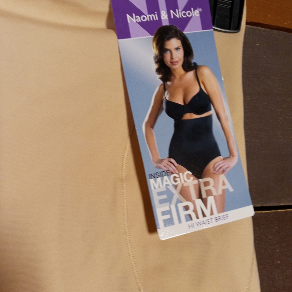 NWT XL Naomi & Nicole Nude Extra Firm High Waist Brief Shaper - Picture 6 of 11